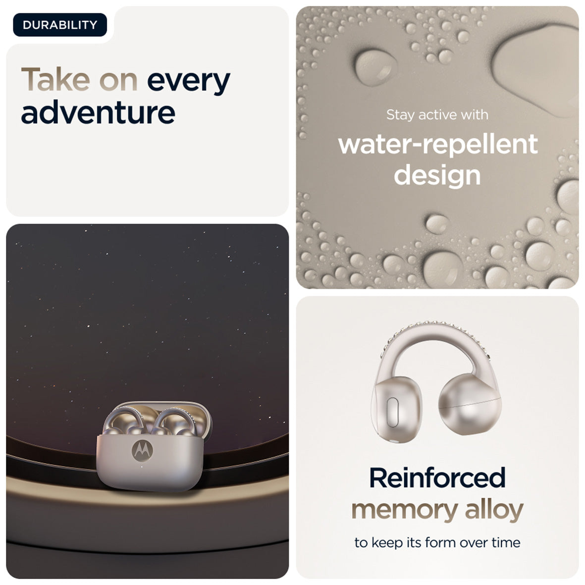 MOTOBUDS LOOP - FRENCH OAK (SWAROVSKI COLLECTION)