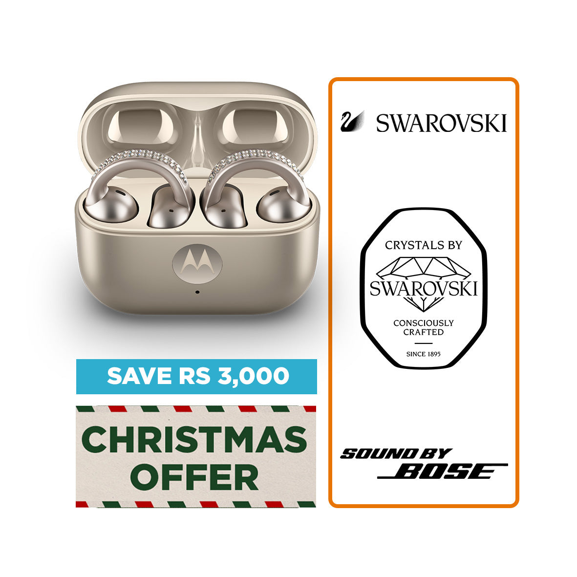 MOTOBUDS LOOP - FRENCH OAK (SWAROVSKI COLLECTION)