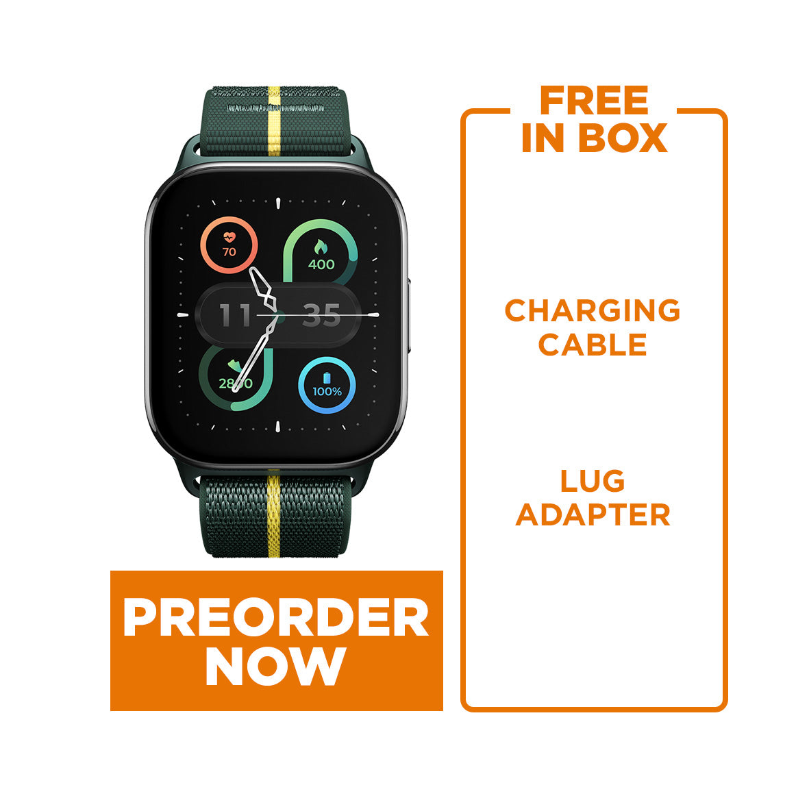 MOTOWATCH FIT - TREKKING GREEN