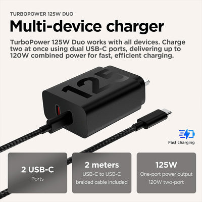 125W DUO CHARGER - UKPLUG