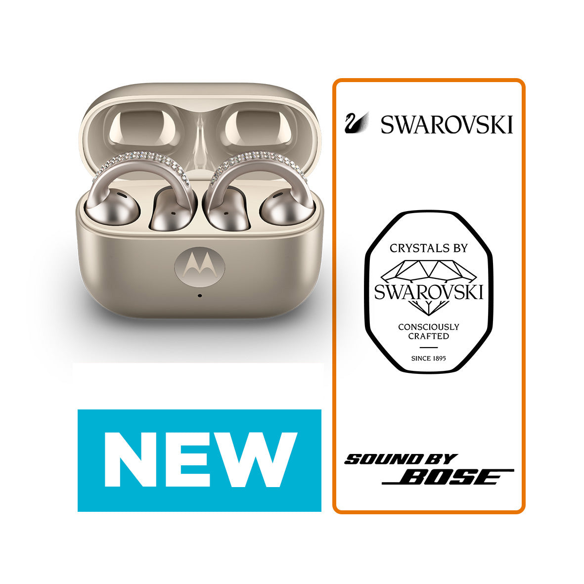 MOTOBUDS LOOP - FRENCH OAK (SWAROVSKI COLLECTION)